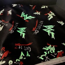 WWF Attitude Get It? Bolt Of Cloth Brand New Glow In Dark 44”x124” Pls See Pics picture