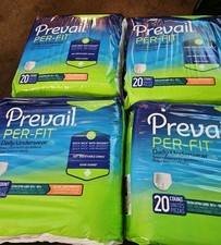 80 Pcs 2XL X 4 packs of Prevail Per-Fit Adult Daily Underwear EXTRA Absorbency picture