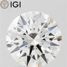 CVD Lab Grown 1.90 Carat Round Cut IGI Certified F Color VVS2 Clarity Diamond picture