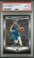 Panini 2018-19 Chronicles Obsidian Preview Card Luka Dončić RC #571 PSA 10 picture