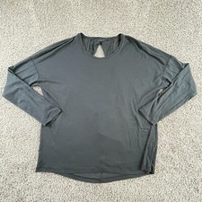 Lululemon Shirt Adult Medium Black Lightweight Athletic Outdoor Gym Mens B3 picture