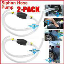 2X Siphon Pump Gas Transfer Gasoline Siphone Hose Oil Water Fuel Transfer Hand picture