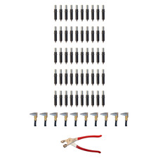 61-Pc Cleco Kit 50 x 5/32 Fasteners 10 Side Clamps + Pliers picture