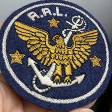ONE OF A KIND Rare Vintage Double RL R.R.L Eagle & Anchor Embroidered Patch picture