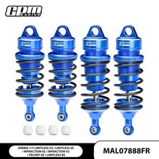 GPM Alu F & R Adjust Spring Dampers ARRMA 1/7 Limitless 8S V2 Infraction Felony picture