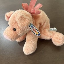 Vintage 1999 Mary Meyer Flip Flops Weighted Plush Pig w/tag Bean Filled Y2K EXC picture