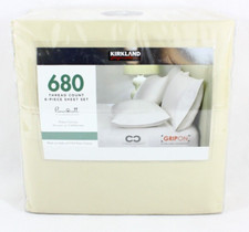 KING SIZE Kirkland Signature 680 Thread Count Sheet Set 6 Pcs New picture