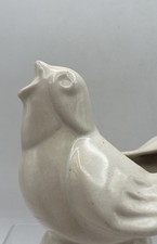 Vtg MCCOY SINGING BIRD PLANTER Mint Condition Beige Songbird picture