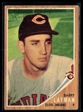 Barry Latman 1962 Topps : Green Tint #145b picture
