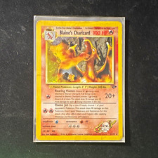 Blaine's Charizard 2/132 Gym Challenge Holo Rare Unlimited WOTC English 2000 picture