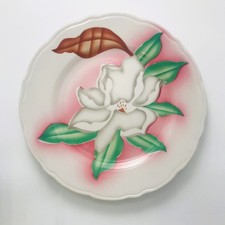 RARE TEPCO USA China  Airbrushed Magnolia Dinner Plate 9.75