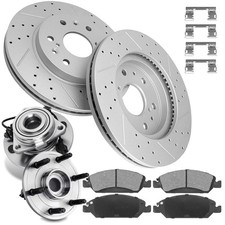 330mm Front Brake Kit Wheel Hubs Compatible w/ 08-14 Yukon XL 1500 picture