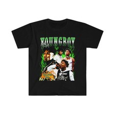 Adult Unisex NBA Youngboy Green Fan Style Softstyle T-Shirt FREESHIPS  picture