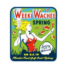 Weeki Wachee Spring Vintage Style Sticker Decal R8849 picture