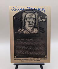 Willie Stargell /1000 1981-1989 National Hall of Fame Metallic Plaque-Cards Auto picture