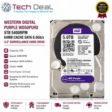 WESTERN DIGITAL Purple WD50PURX 5TB 5400 64MB Cache SATA 6.0Gb/s 3.5