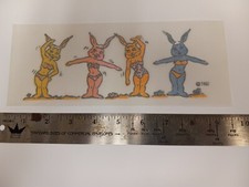 Vintage ( Original Bootleg Hat  Iron -On  / Heat Transfer ) Beach Bunny Bunnies picture