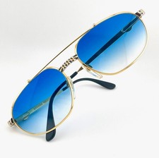 vintage ETTORE BUGATTI EB 503 sunglasses gold platinum France 58/17 MEDIUM 502 picture