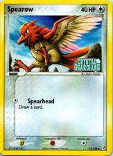 Spearow 61/100 Common Reverse Holo EX Crystal Guardians Stamped LP Pokemon picture