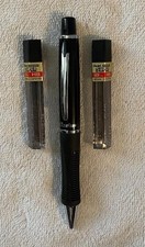 Vintage Pentel Clarius AX605 0.5mm Black Onyx Automatic Pencil  & 2 refill tubes picture