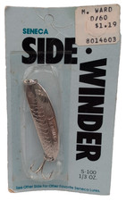 Seneca Side Winder – S-100 1/3oz - Vintage Silver Spoon Fishing Lure Acme Tackle picture