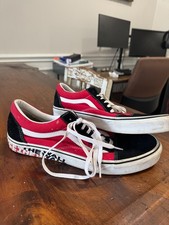 Vans Old Skool mens size 12, Great condition, Red,Black,White picture