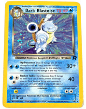 Pokémon Team Rocket - Dark Blastoise - Holo Rare WoTC - HP - 3/82 picture