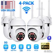 4-Pack Wireless 5G WiFi Security Camera System Smart Outdoor Night Vision 1080P picture