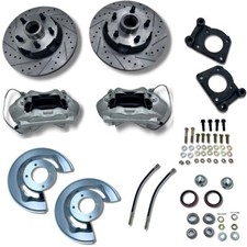 1971-1977 Mercury Comet V8 Front Disc Brake Conversion Kit 4 Piston Calipers picture
