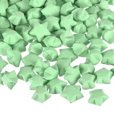 136pcs Pre-made Origami Lucky Stars Paper Wishing Star Light Green picture