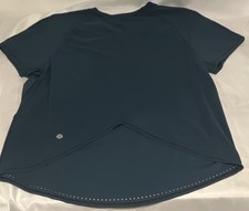 Lululemon Women’s Blue Lightweight Stretch Crew Neck Short Sleeve Tee Athleisure picture