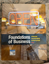 Cengage Foundations of Business 6th Ed Pride Hughes Kapoor 2018 Paperback picture