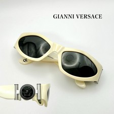 PLEASE OFFER GIANNI VERSACE 618/B 85N Medusa Vintage Sunglasses Ivory Italy y2k picture