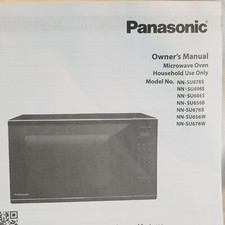 Panasonic Microwave Oven Owners Manual NN-SU676S NN-SU696S NN-SU686S, Read Desc picture