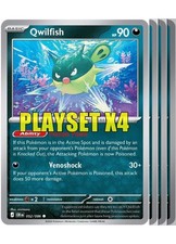 Qwilfish #052/086 Playset x4 Reverse Holo Chaos Rising Pokemon Card - NM picture