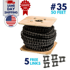 #35 Roller Chain 50 Feet  with 5 Connecting Links picture