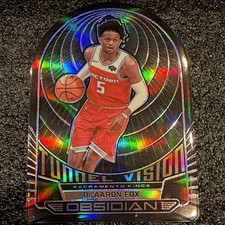 Panini 2019-20 Obsidian Tunnel Vision De'Aaron Fox Kings #25 48/50 PERFECT CARD picture