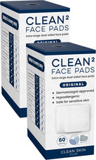 Clean² Pads 2.0 2-Pack Organic Cotton Makeup Remover Pads, Ultra-Soft picture