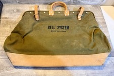 Vintage Bell System Klein-Buhrke Lineman's Canvas Utility Bag Tool Bag picture