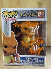 Signed Veronica Taylor Pokémon CHARIZARD Funko Pop #1213 Dracaufeu (READ) w/Coa picture