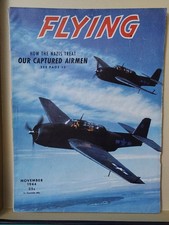Vintage 1944 Flying Magazine WWII Nazi Captured Airmen Aviation History picture