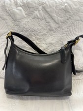 Vintage Coach Legacy Small Pocket Zip Hobo 9136 Black Leather Y2K picture