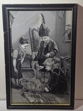 Vintage French Jacquard Woven Textile Picture – Saint-Étienne picture