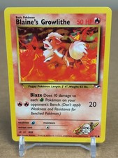 2000 Pokemon #62/132 Blaine's Growlithe (Gym Heroes) NM picture