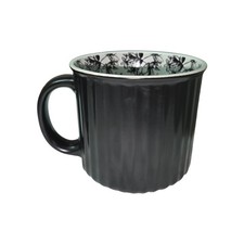 RACHEL ZOE CERAMIC COFFEE MUG w INTERIOR FLORAL DESIGN 20oz Capacity picture