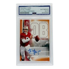 Steve Young Autographed 2024 Topps Veterans Class Orange PSA Authenticated picture