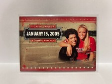 2005 Donruss Playoff - Casey Daigle + Jennie Finch (January 15, 2005) RARE CARD picture