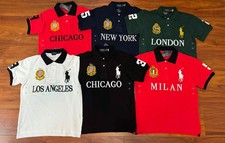 Polo Ralph Lauren Polo T-Shirt Chicago City number Big Pony Luxury  picture