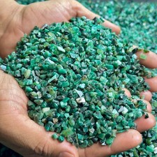 500 Carat Lots Natural Green Emerald Raw 4-10 mm Zambian Rough Jewelry Making picture