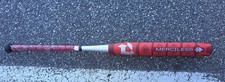 DeMarini Merciless Slow Pitch Bat 34in 25.5oz, 2 1/4in 2-Piece Endloaded Bat Red picture